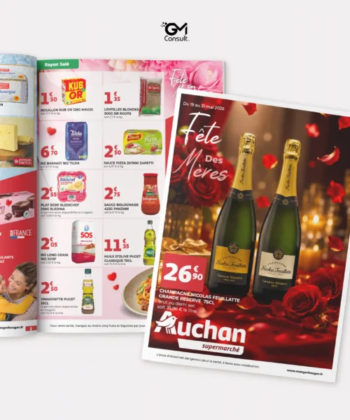 Réalisations catalogue Auchan Supermarché