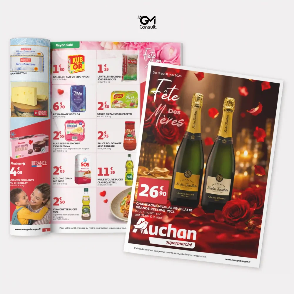 Réalisations catalogue Auchan Supermarché