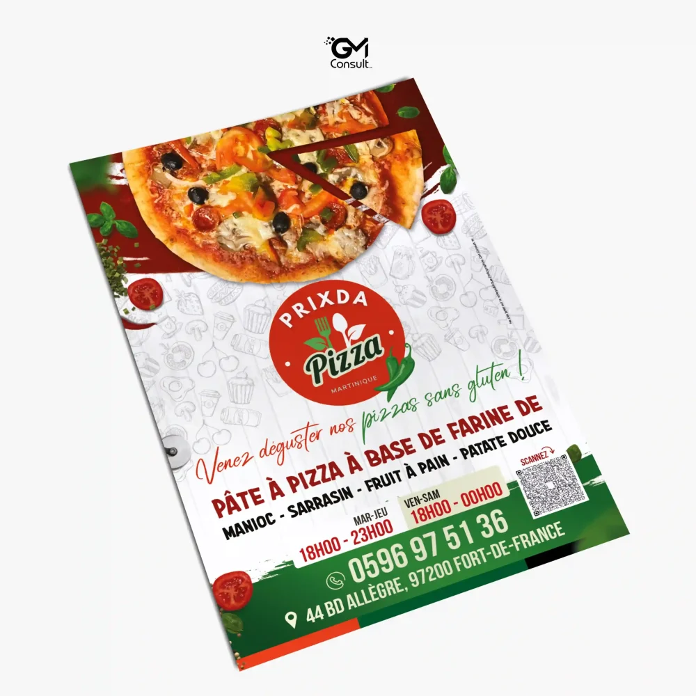 FLYER PRIXDA PIZZA MARTINIQUE